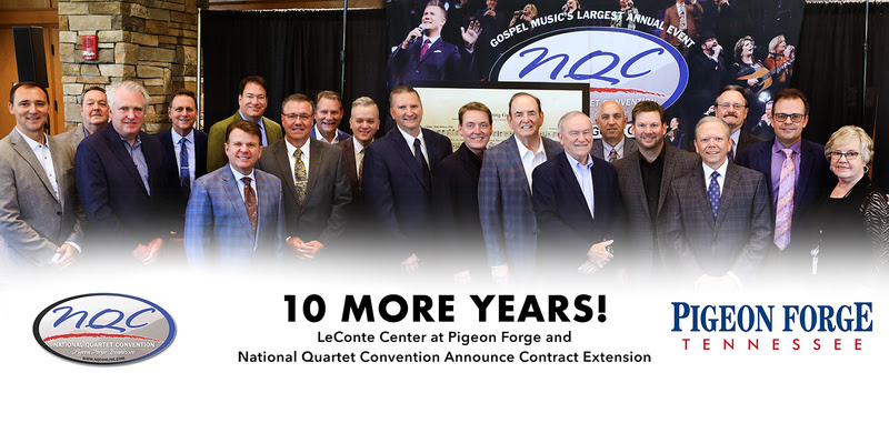National Quartet Convention and LeConte Center at Pigeon Forge Announce Contract Extension