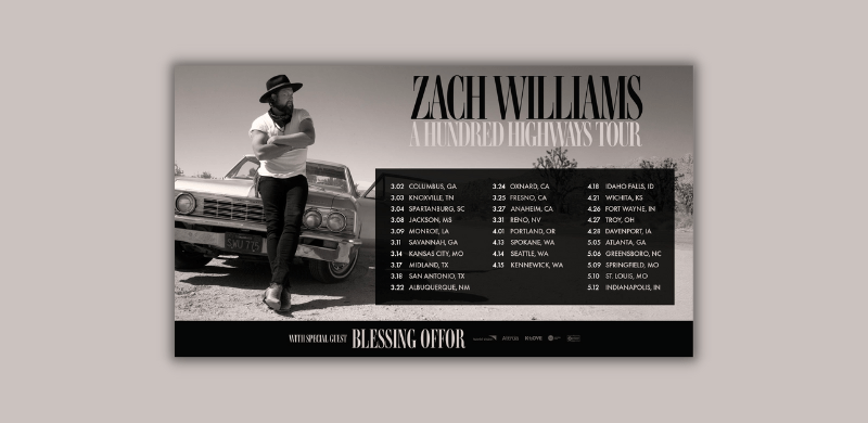 Zach Williams Announces Spring Tour